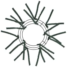 10-20" Small Pencil Work Wreath Form: Natural Green