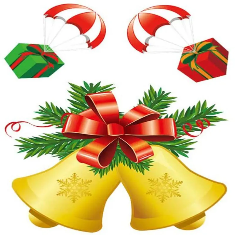 10pcs Christmas Decorations Static Paste Ornament Glass Window Electrostatic