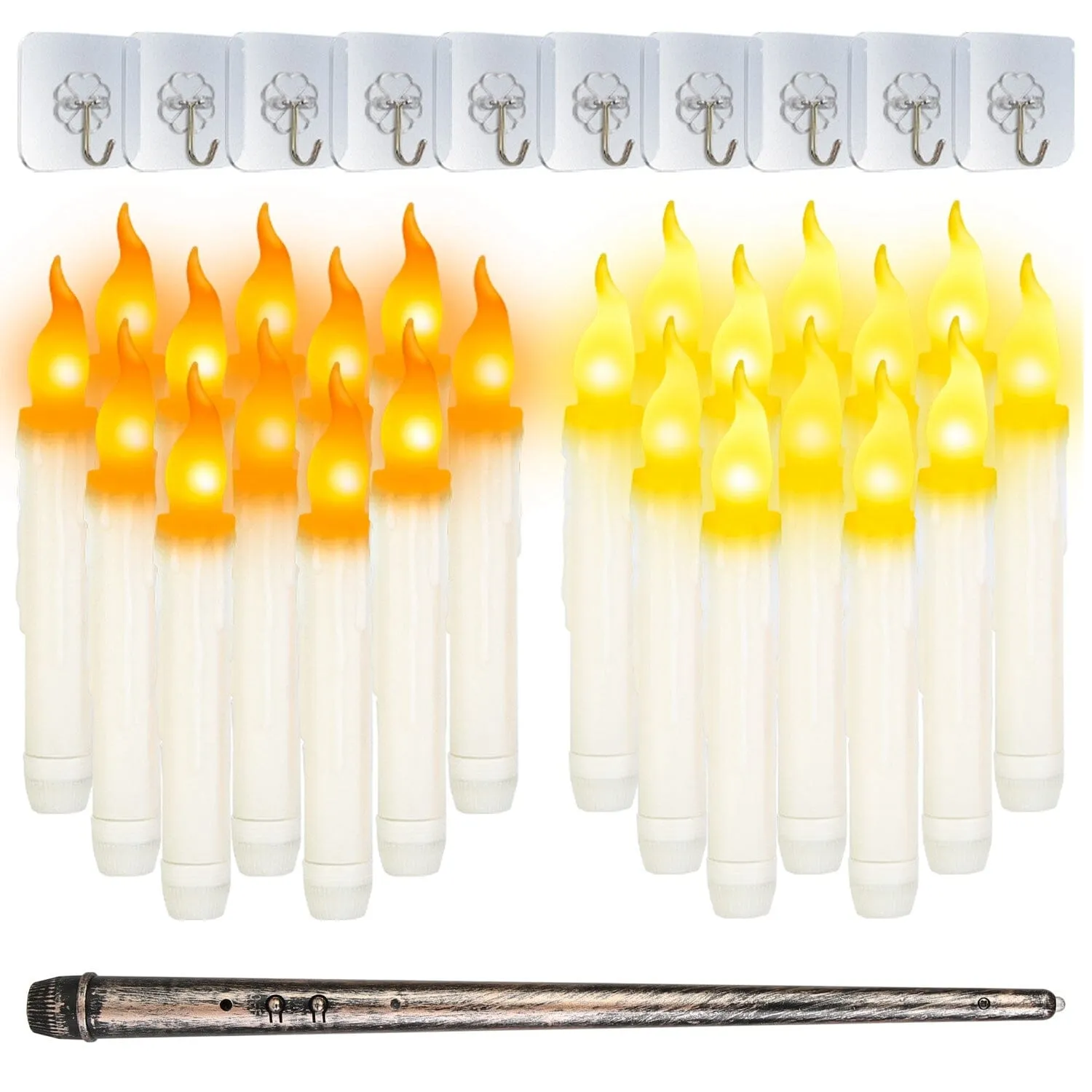 12-Pieces: Flameless LED Magic Floating Candles