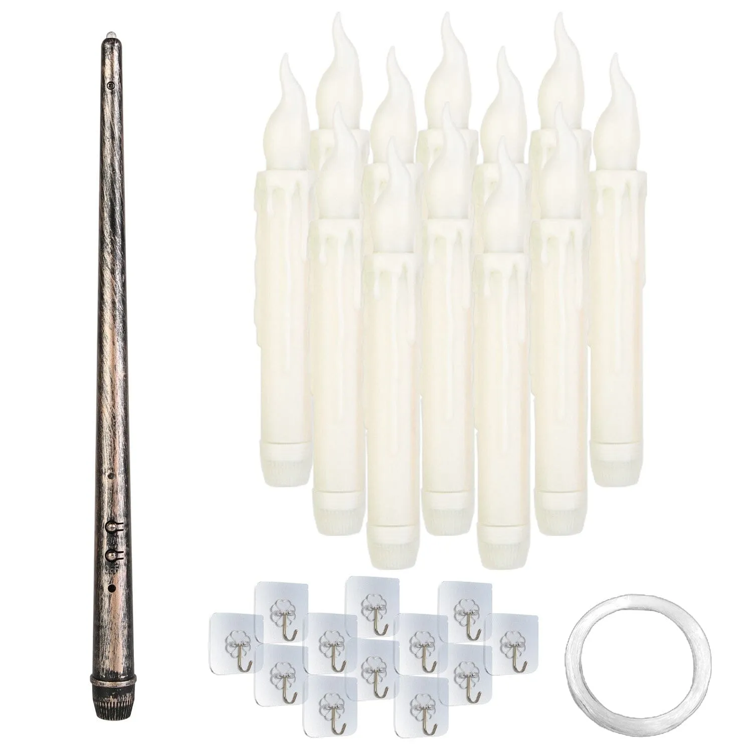 12-Pieces: Flameless LED Magic Floating Candles
