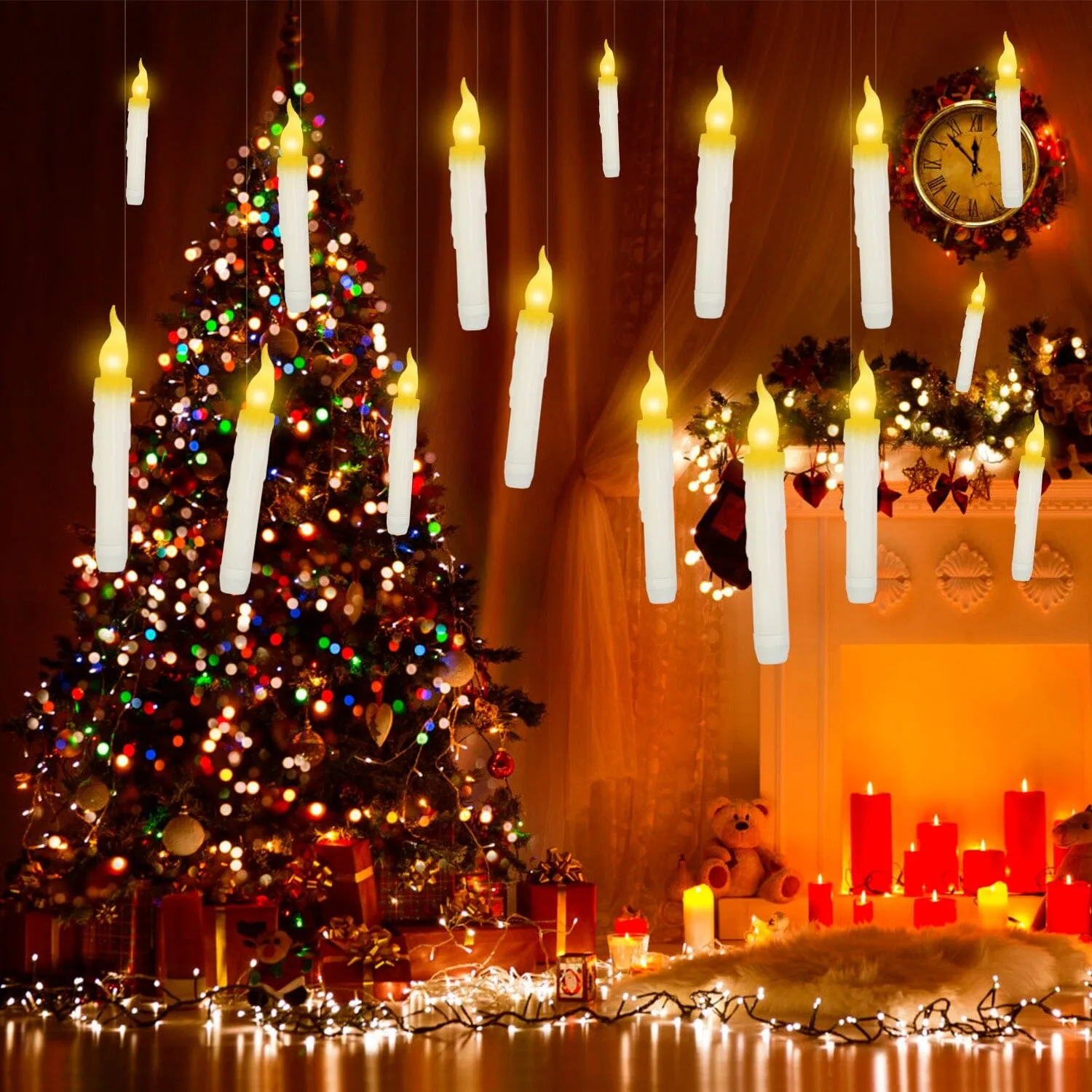 12-Pieces: Flameless LED Magic Floating Candles