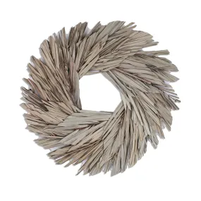 17" Natural Canna Leaf Wreath