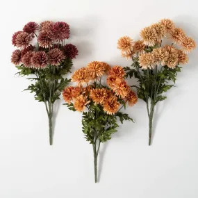 19.75"H Sullivans Straw Flower Bush - Set of 3, Multicolored