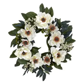 22" Magnolia Wreath