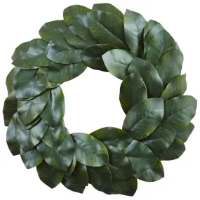 24"  Magnolia Leaf Wreath
