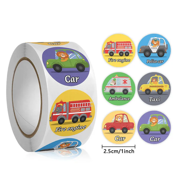 2x500pcs Christmas Xmas Child-Free Elk Elephant Wow Great Children's Toy Student Reward Stationery Stickers tape
