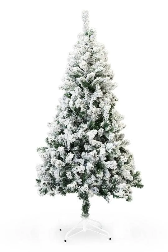 8 ft PVC Christmas Tree Snow Flocked