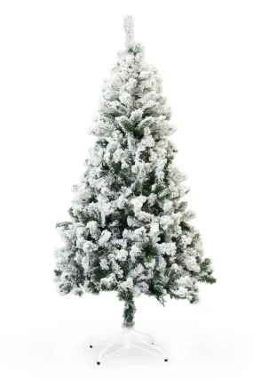 8 ft PVC Christmas Tree Snow Flocked