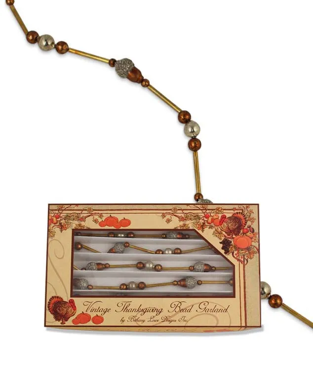 Acorn Glass Bead Garland
