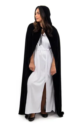 Adult Black Velvet Cloak
