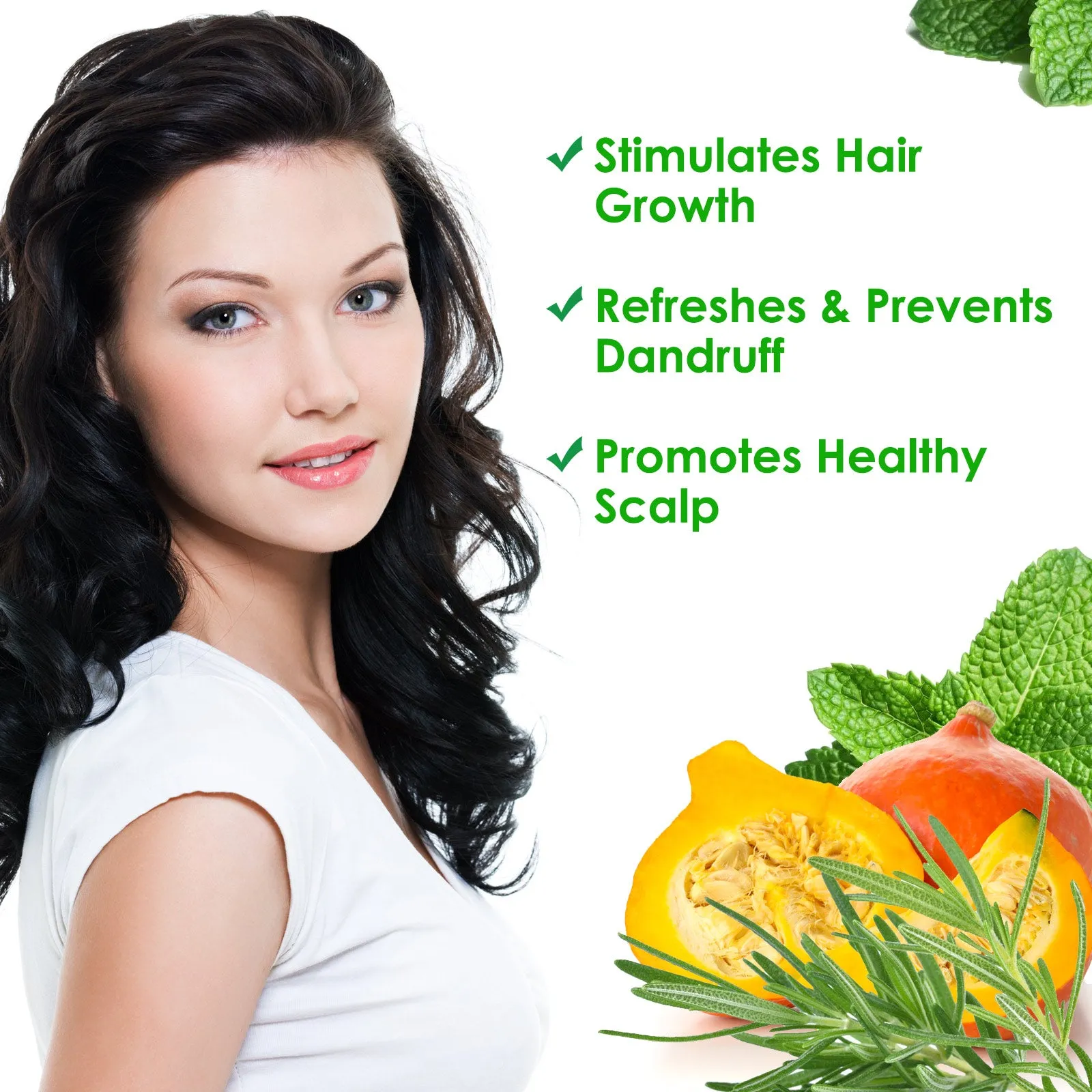 Aliver 3-IN-1 Rosemary Oil With Peppermint & Pumpkin Seed Oil