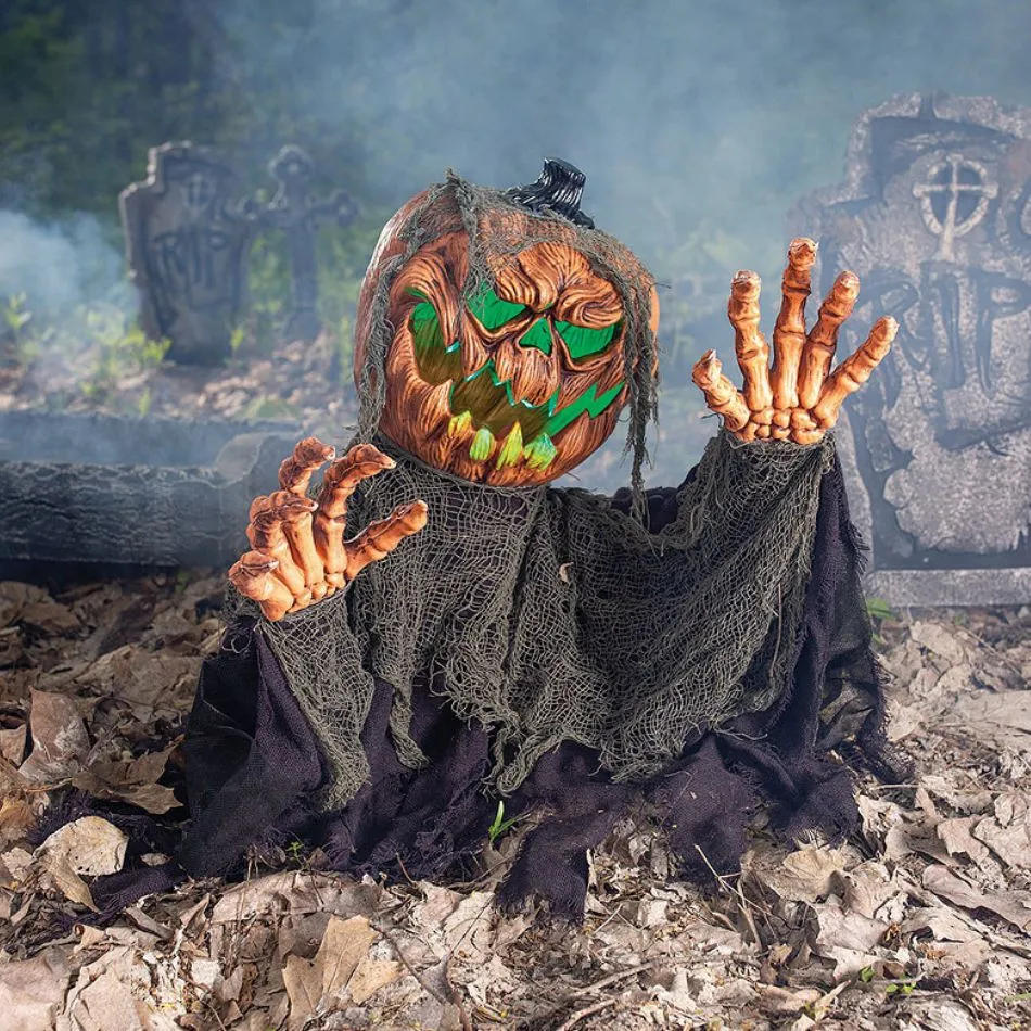 Animated Pumpkin Groundbreaker Yard Decoration