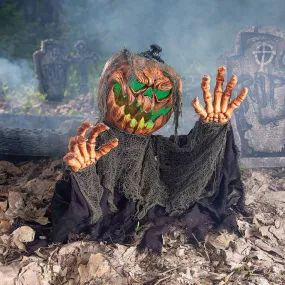 Animated Pumpkin Groundbreaker Yard Decoration