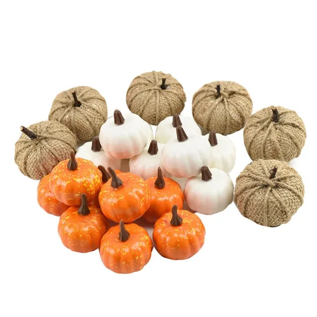Artificial Pumpkin Velvet Plush Decoration
