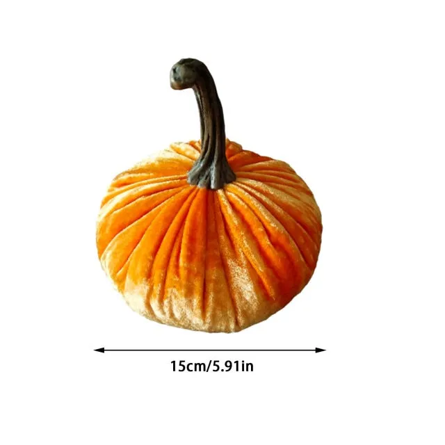 Artificial Pumpkin Velvet Plush Decoration