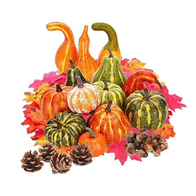 Artificial Pumpkin Velvet Plush Decoration