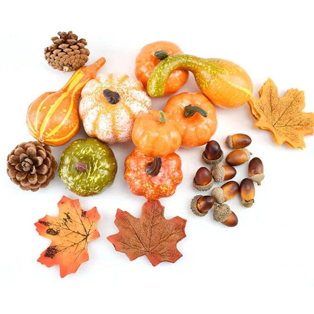 Artificial Pumpkin Velvet Plush Decoration