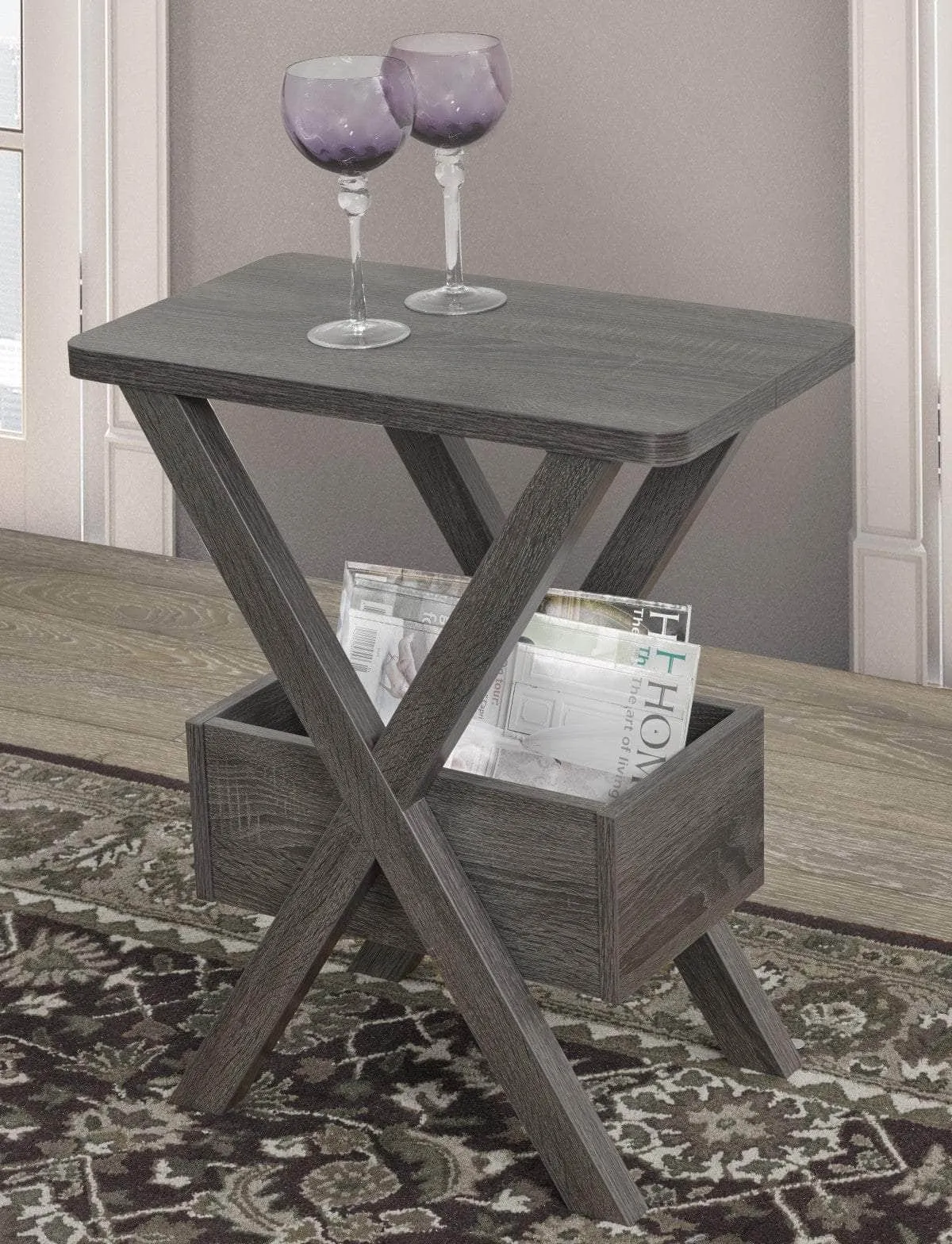 Axel Modern Rectangular Accent Plant Stand Table - Available in 3 Colours