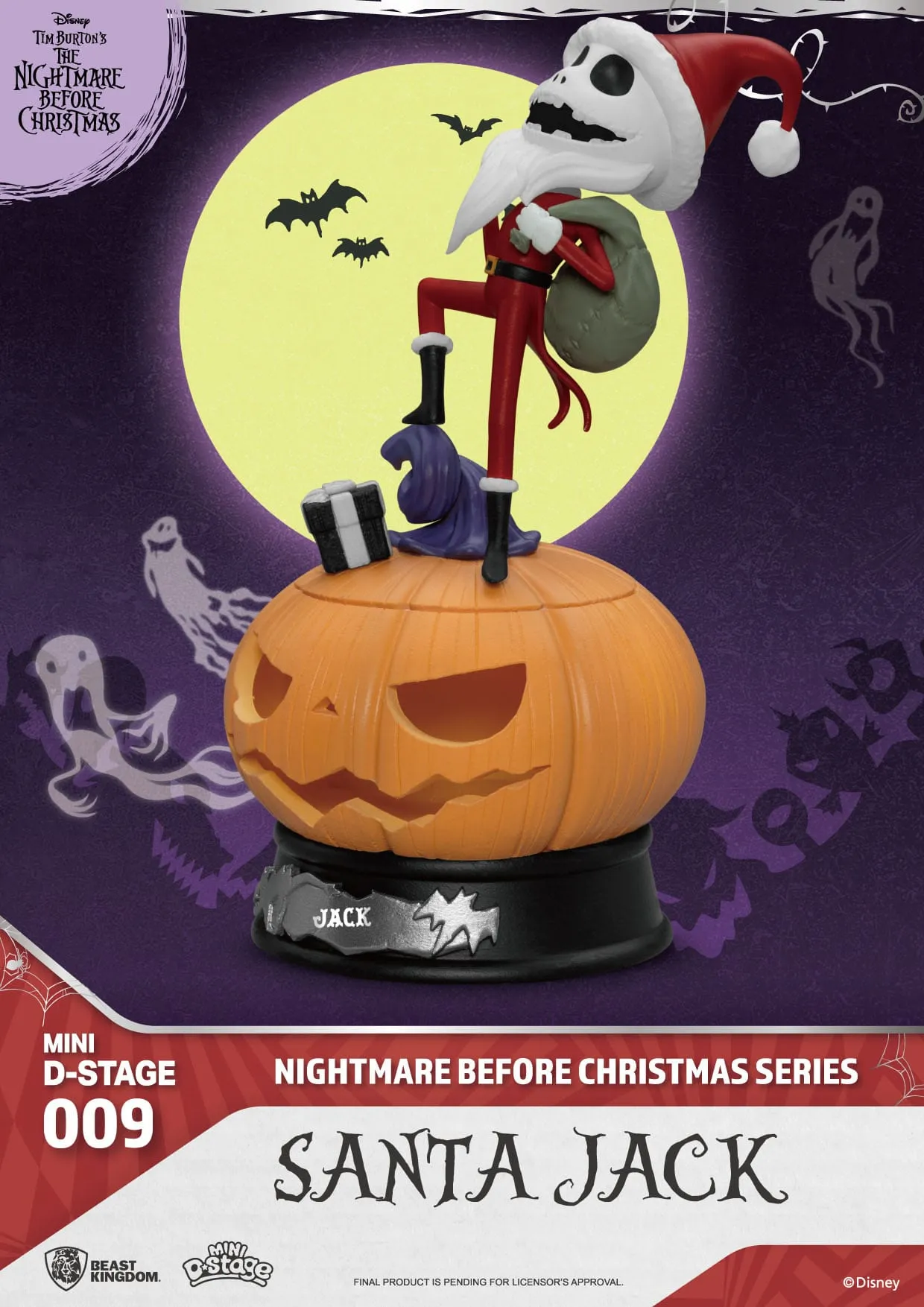 Beast Kingdom The Nightmare Before Christmas Santa Jack Mini D-Stage PVC Figure