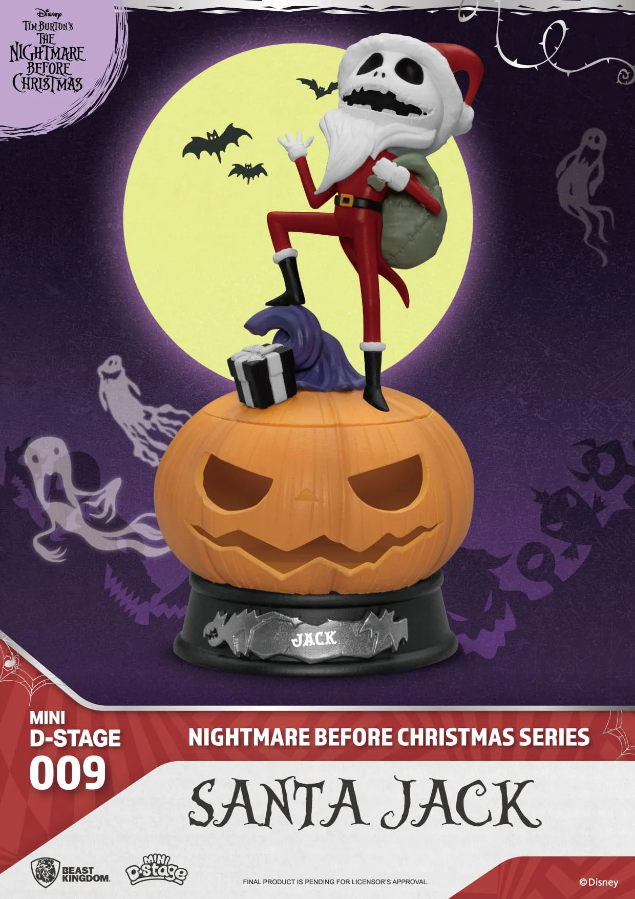 Beast Kingdom The Nightmare Before Christmas Santa Jack Mini D-Stage PVC Figure