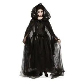 Black Hooded Cape