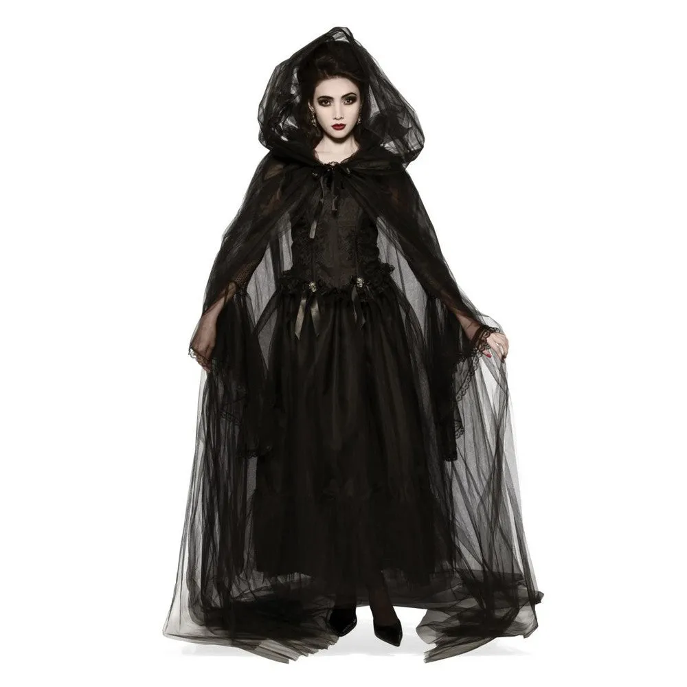 Black Hooded Cape