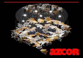 Bohemian Glass | Oak Leaves Chandelier 1200Ø x 750H