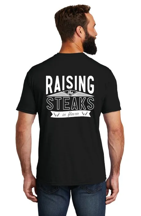 Bold Wild Delicious / Raising the Steaks Black T-Shirt
