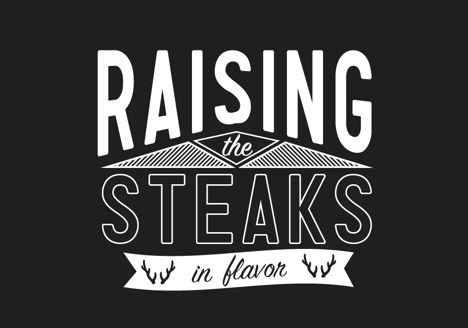 Bold Wild Delicious / Raising the Steaks Black T-Shirt