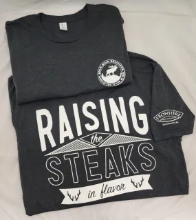 Bold Wild Delicious / Raising the Steaks Dark Grey T-Shirt
