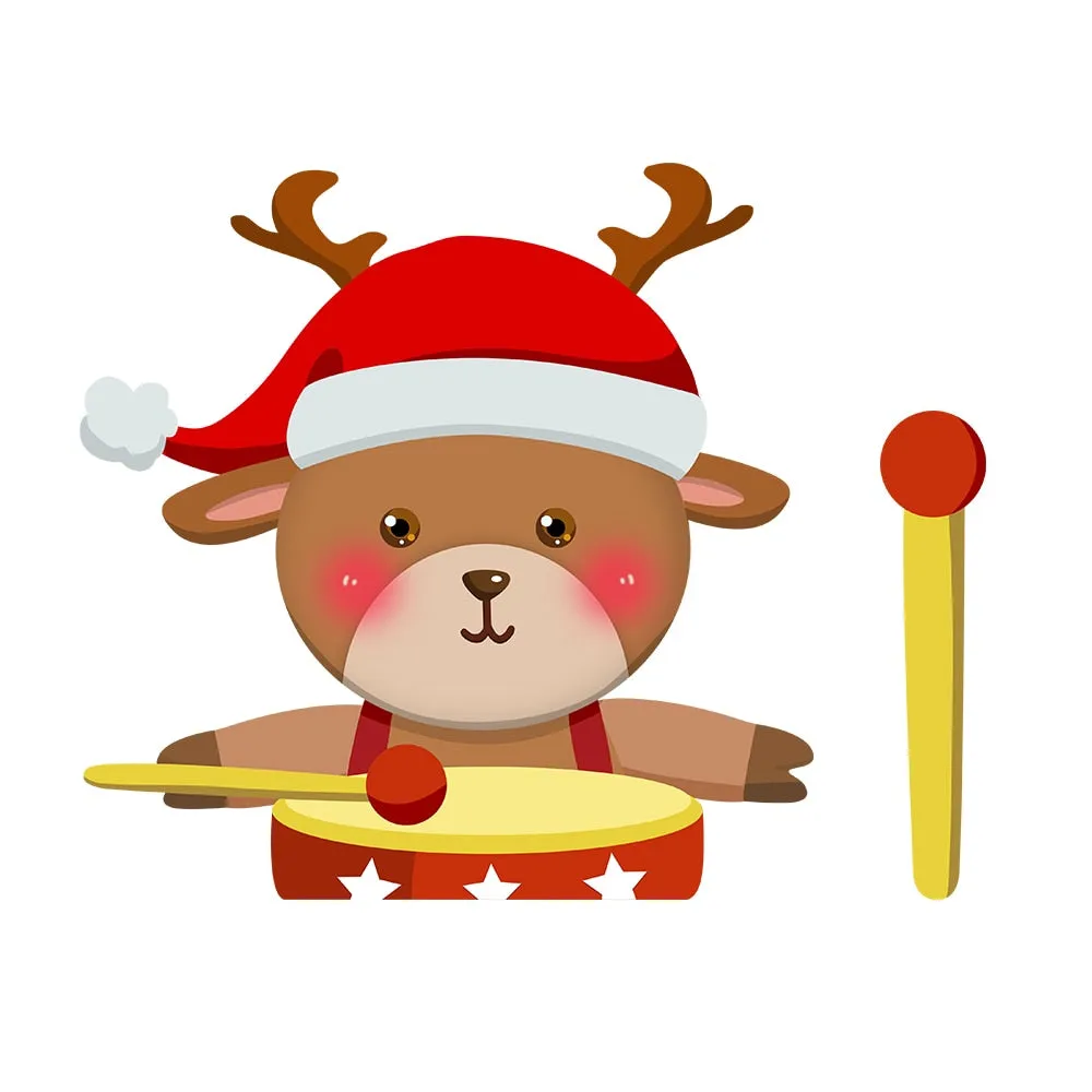Car Stickers Cartoon Santa Claus Snowman & Elk Christmas Festive Car Rear Windshield Window Waving Wiper Stickers