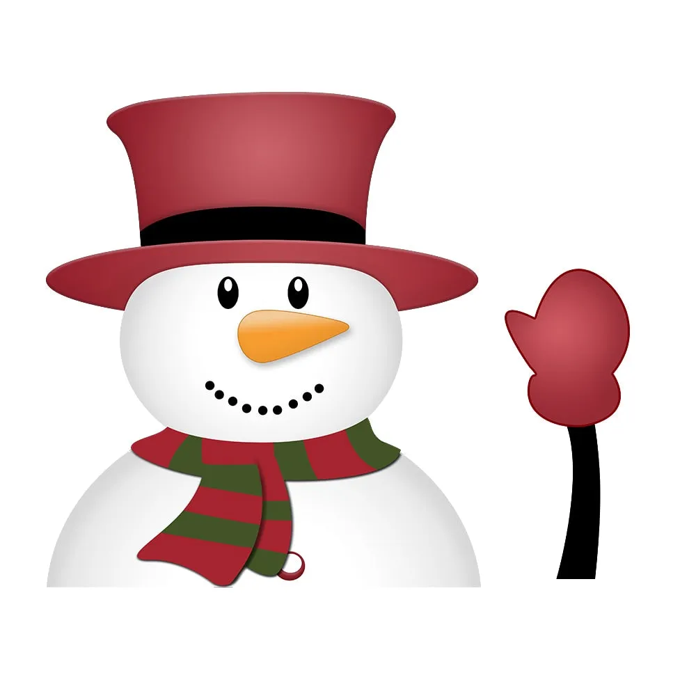 Car Stickers Cartoon Santa Claus Snowman & Elk Christmas Festive Car Rear Windshield Window Waving Wiper Stickers