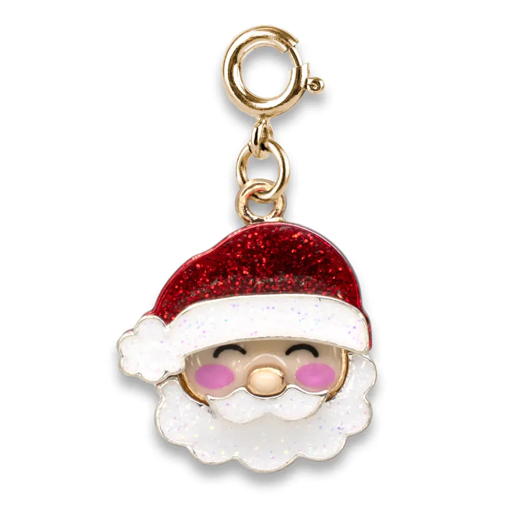 Charm It Gold Glitter Santa Claus