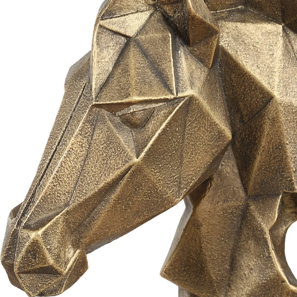 CHISELED HORSE BUST, SCULPTURE