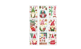 Christmas Electrostatic Window Stickers - Snowflake, Elk & Christmas Tree Designs