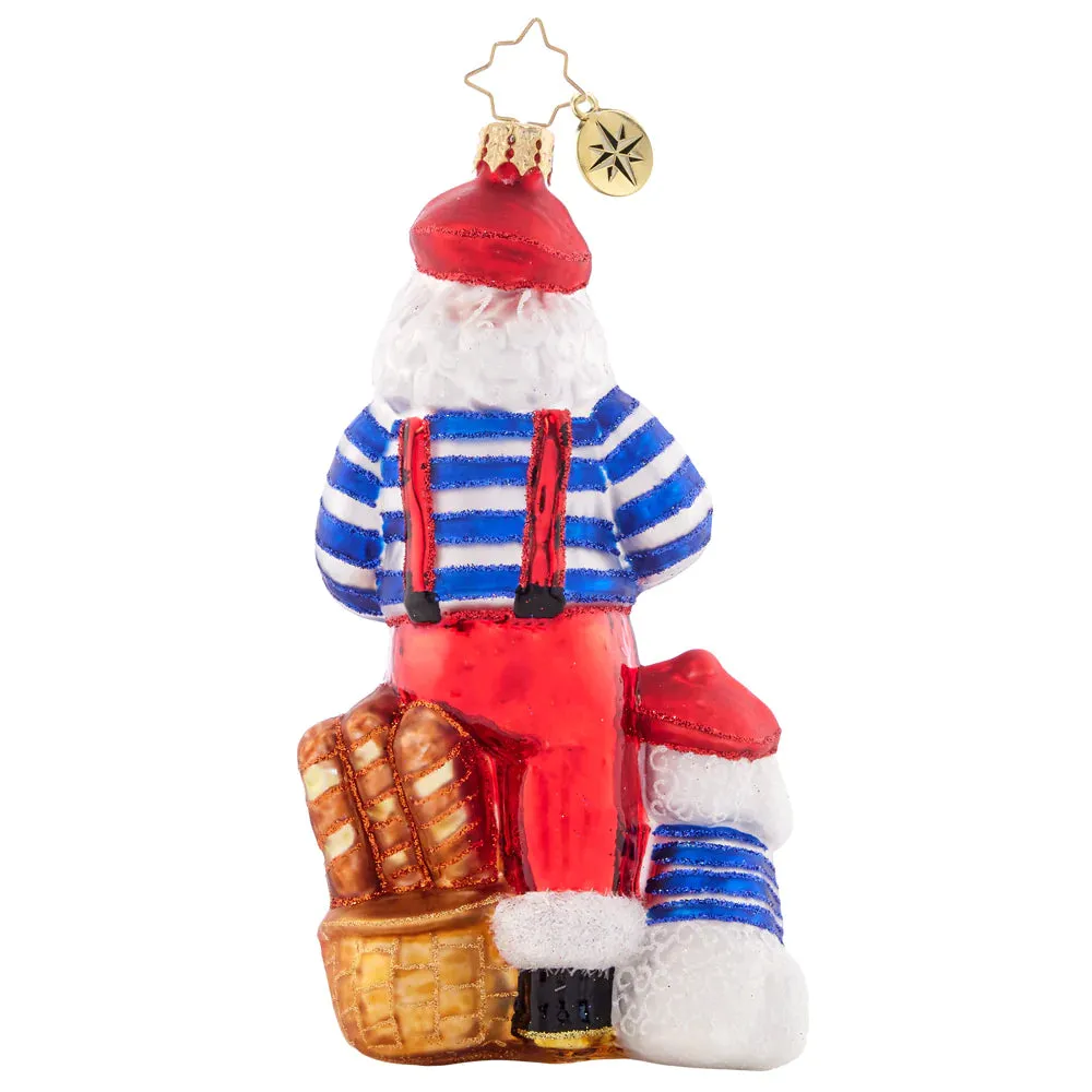 Christopher Radko - Pardon My French Santa Ornament