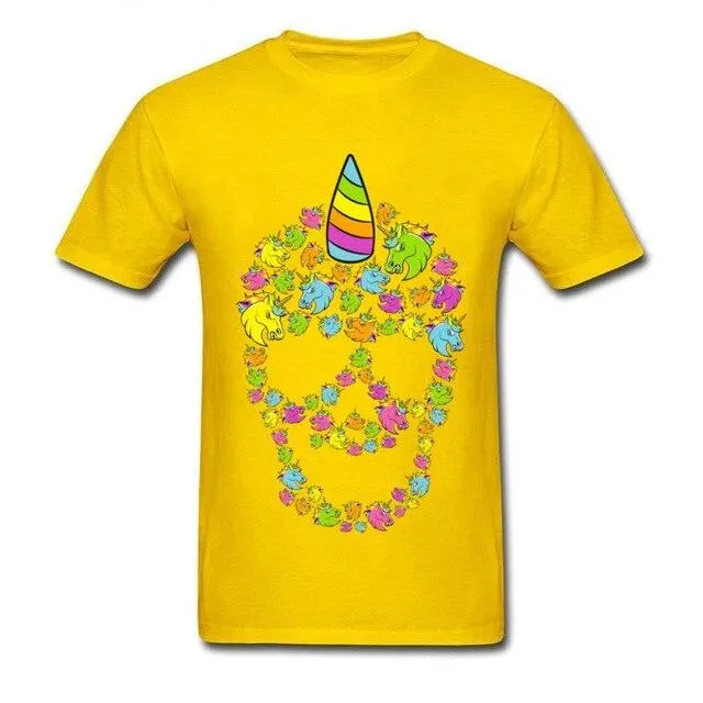 Colored Unicorn Skull Shirt