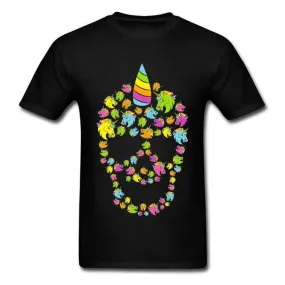 Colored Unicorn Skull Shirt