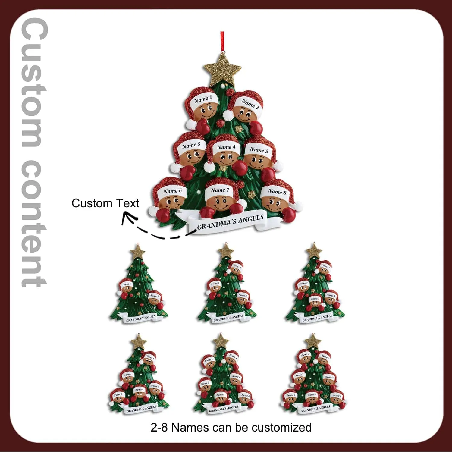 Deck the Halls with Personalized Joy: Create Your Own Custom Name Christmas Tree Ornament!