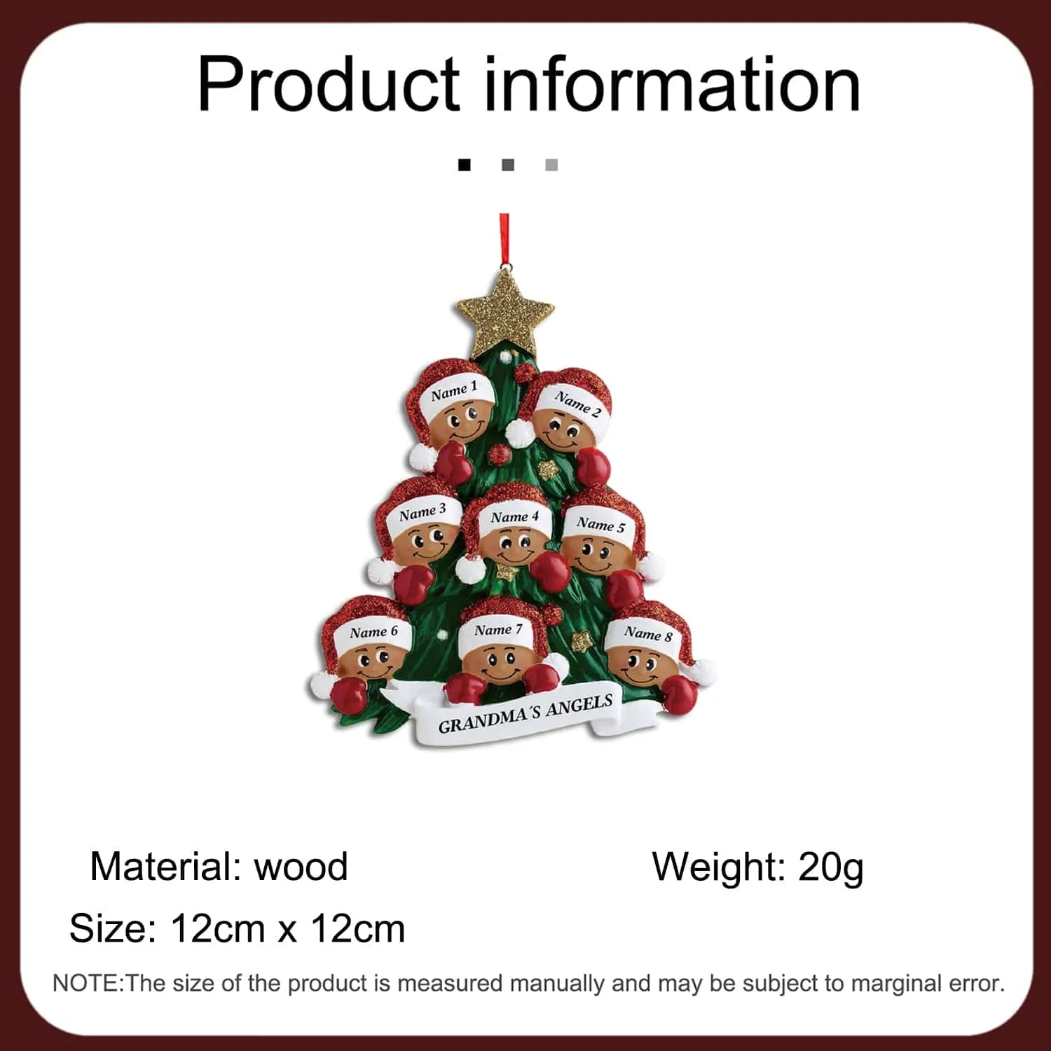 Deck the Halls with Personalized Joy: Create Your Own Custom Name Christmas Tree Ornament!