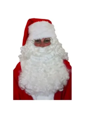 Deluxe Santa half wig & beard