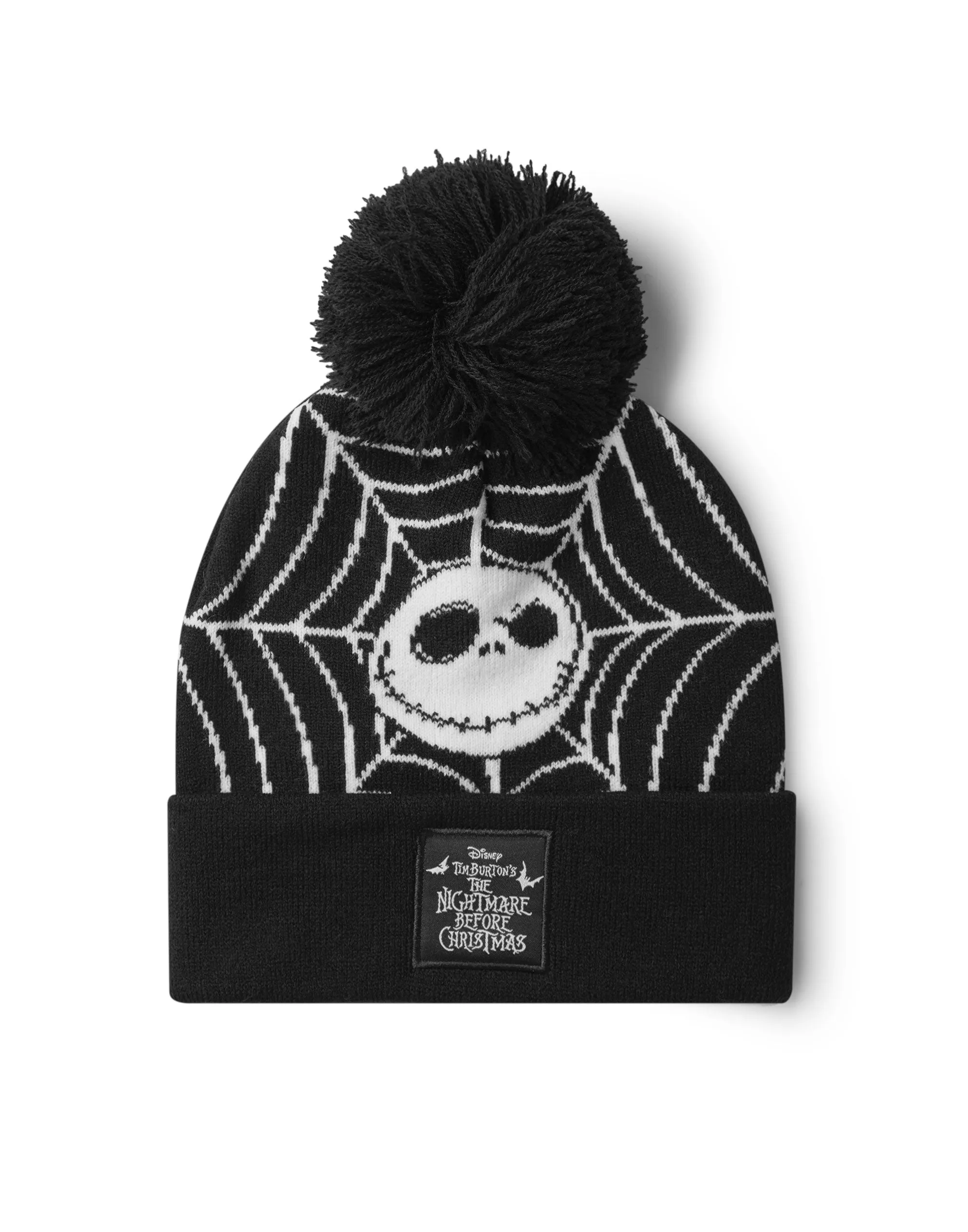 Disney The Nightmare Before Christmas Black Beanie Hat & Gloves Set
