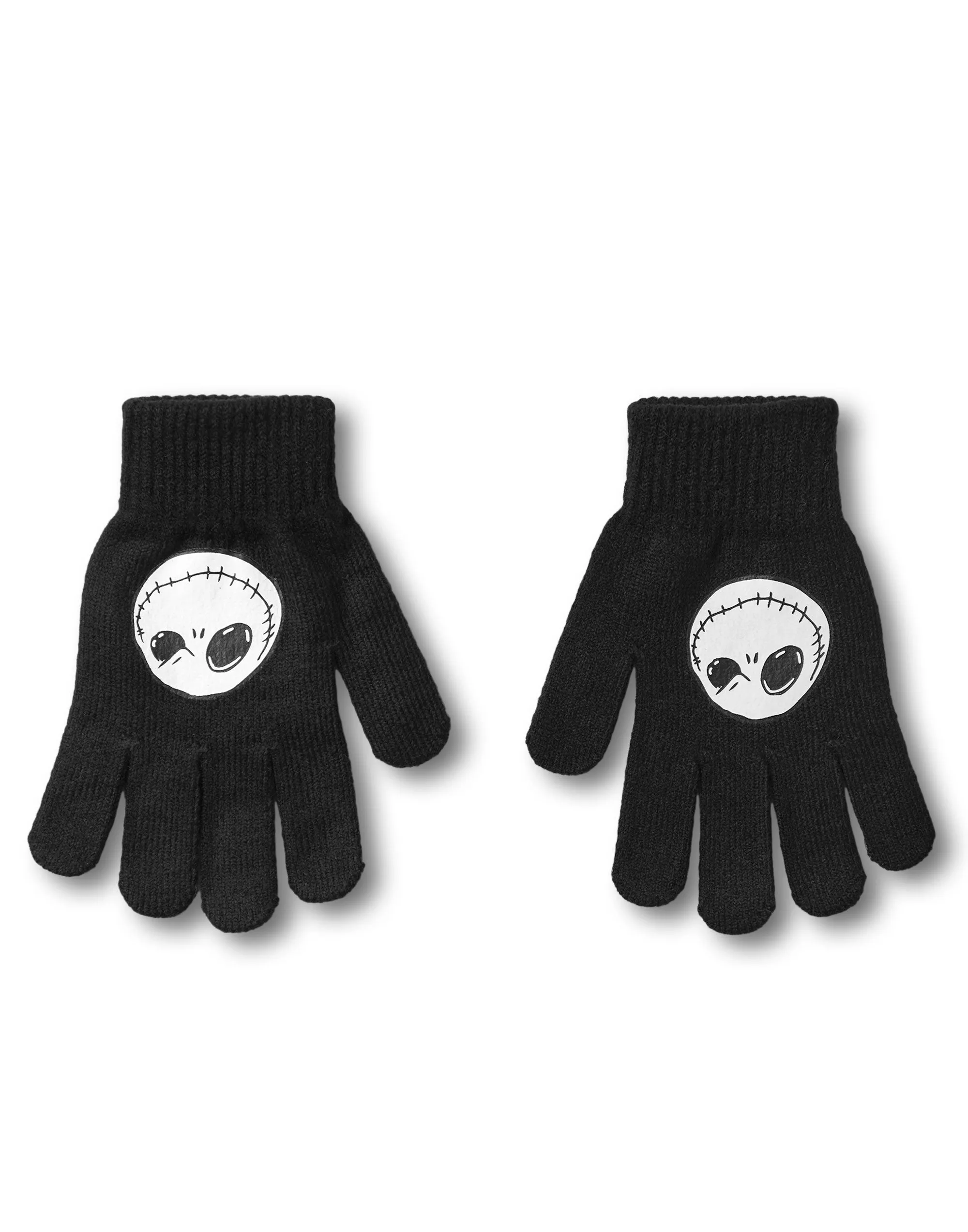 Disney The Nightmare Before Christmas Black Beanie Hat & Gloves Set