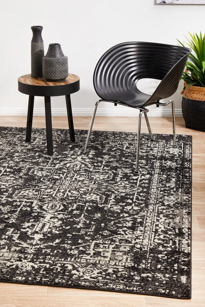 Esme Scape Charcoal Transitional Rug