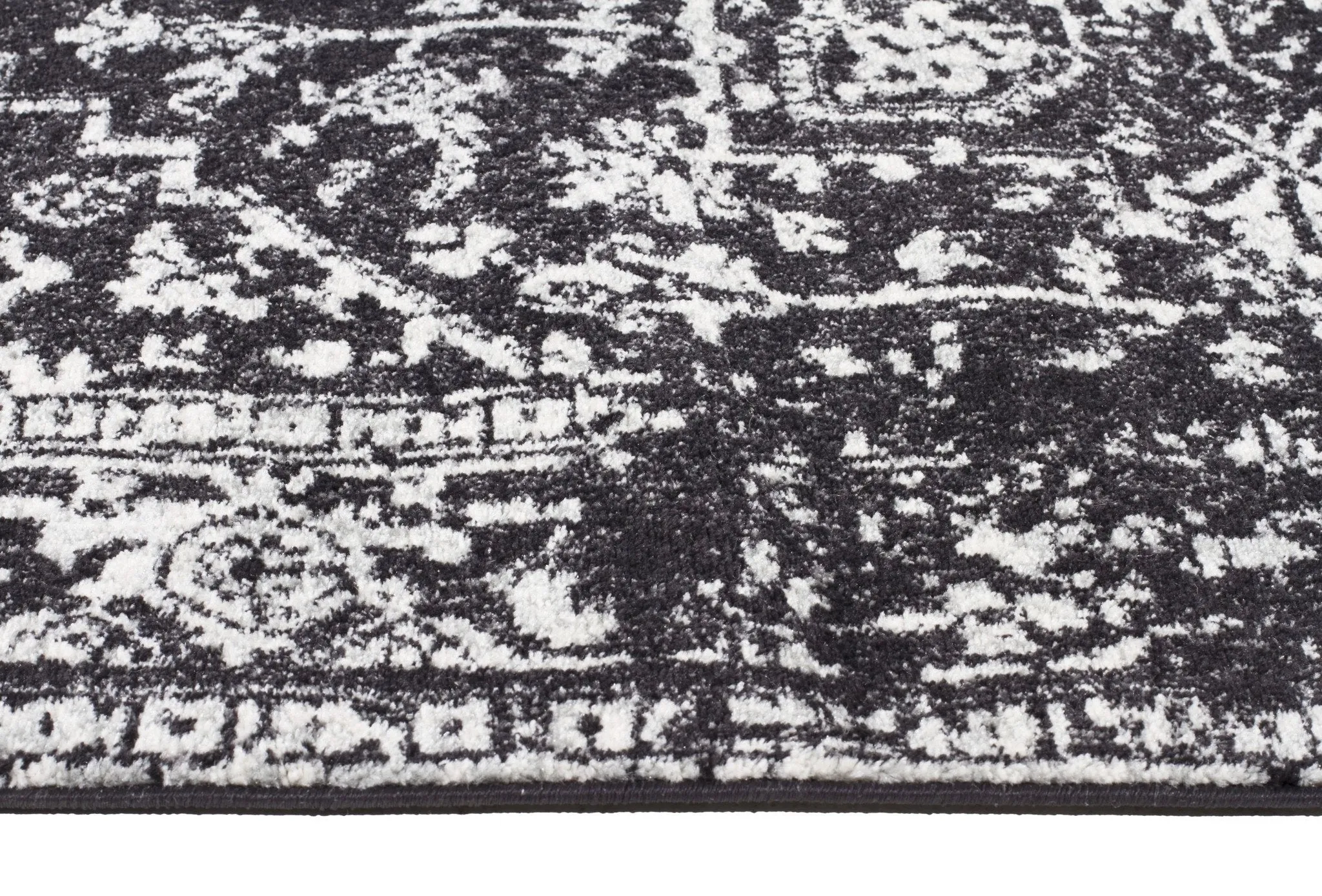 Esme Scape Charcoal Transitional Runner Rug