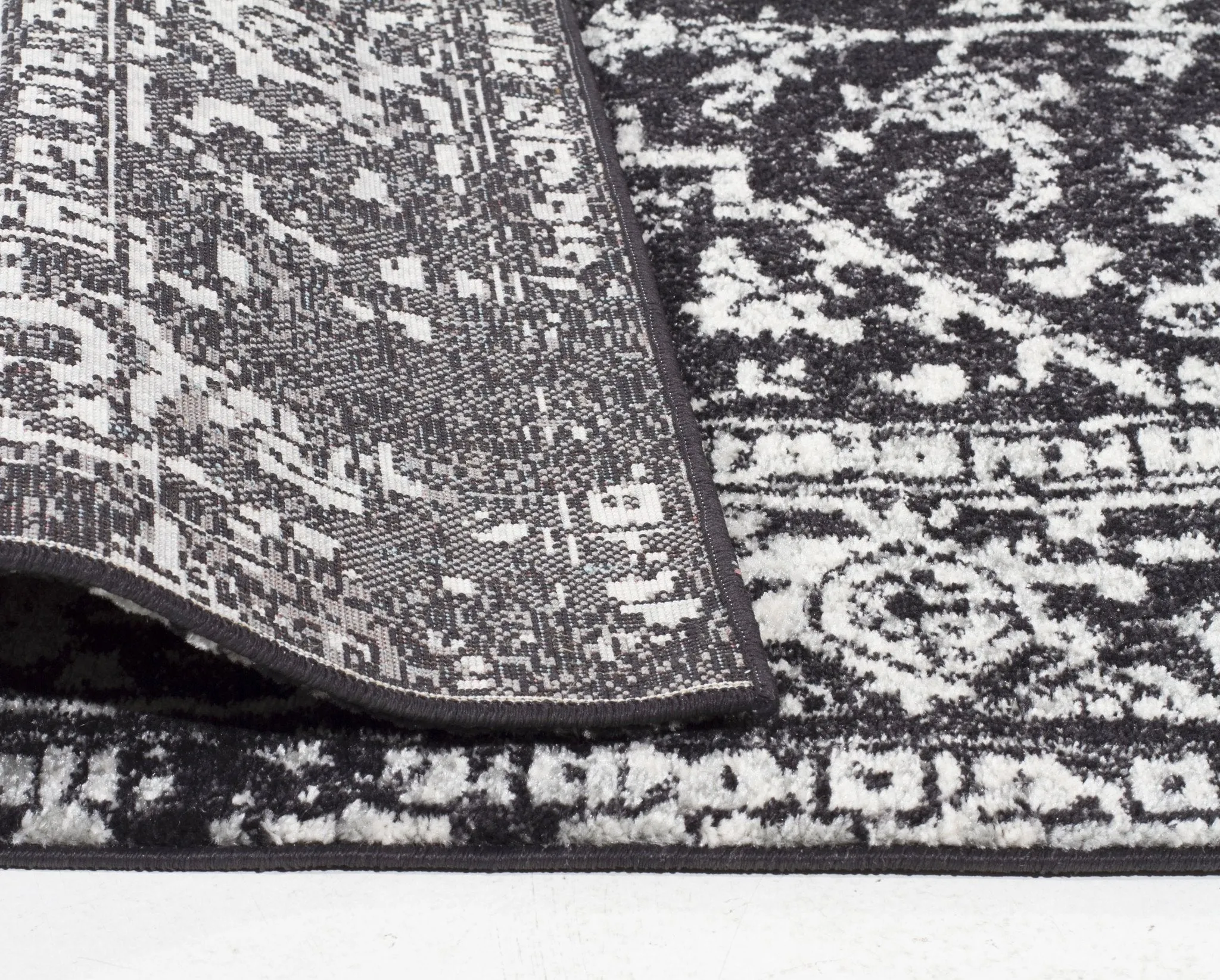 Esme Scape Charcoal Transitional Runner Rug