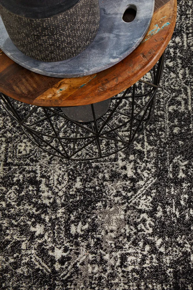 Esme Scape Charcoal Transitional Runner Rug