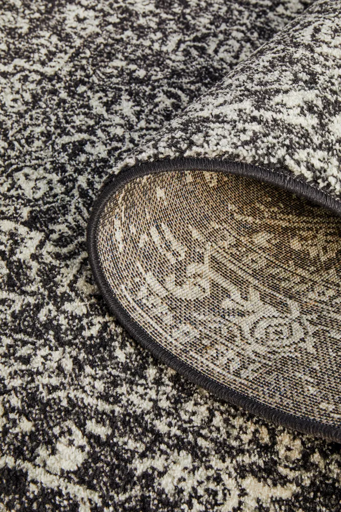 Esme Scape Charcoal Transitional Runner Rug