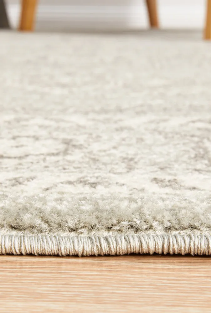 Esme Silver Flower Transitional Rug