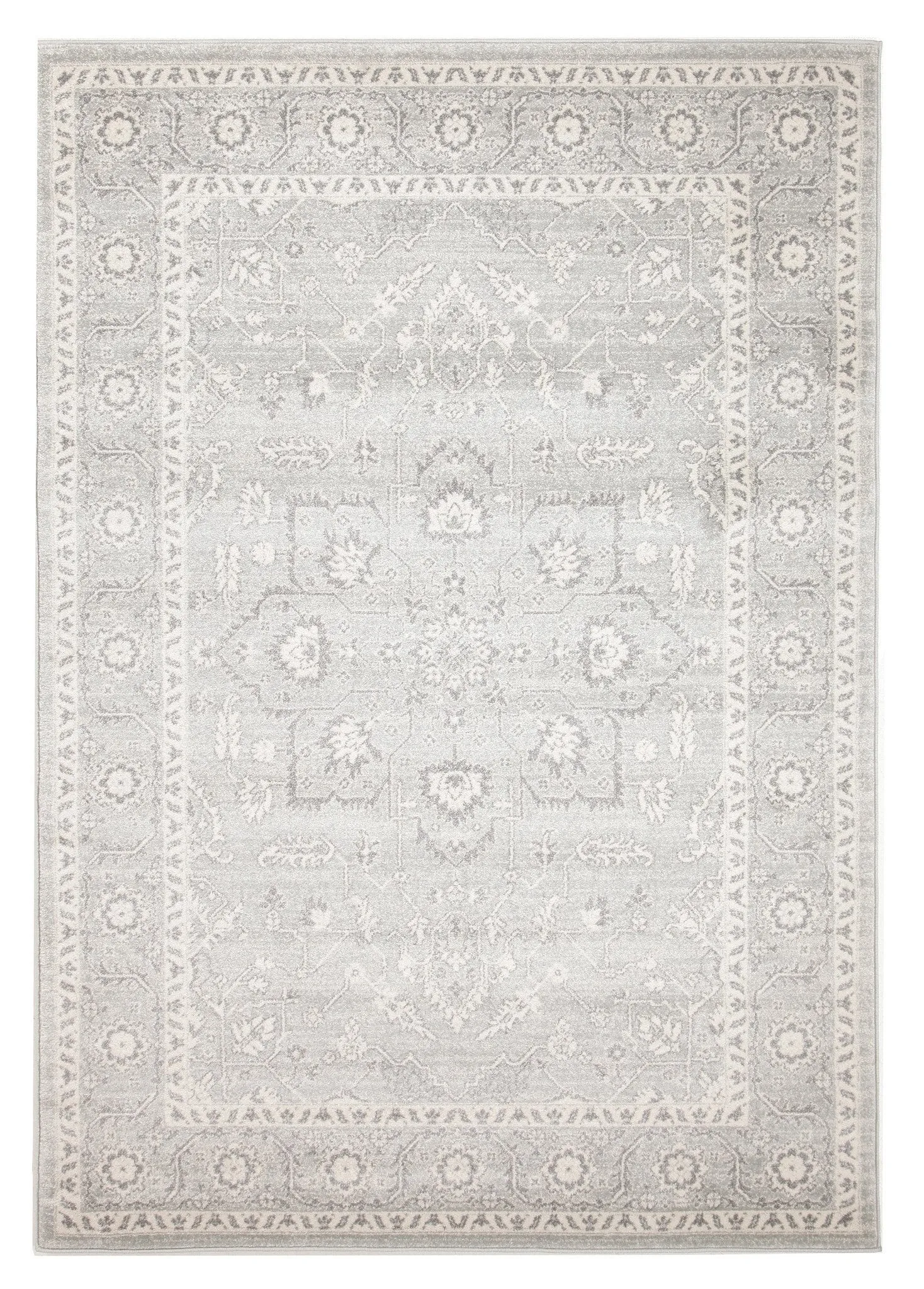Esme Silver Flower Transitional Rug